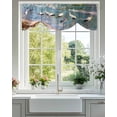 thumbnail image 1 of Summer Seaside Tie Up Valances Curtain, Adjustable Kitchen Beach Oil Painting Sea Gulls Sky Ocean Wave Valances for Windows Decor, Rod Pocket Short Curtains Set for Bedroom/Bathroom, 42"x12", 1 of 9