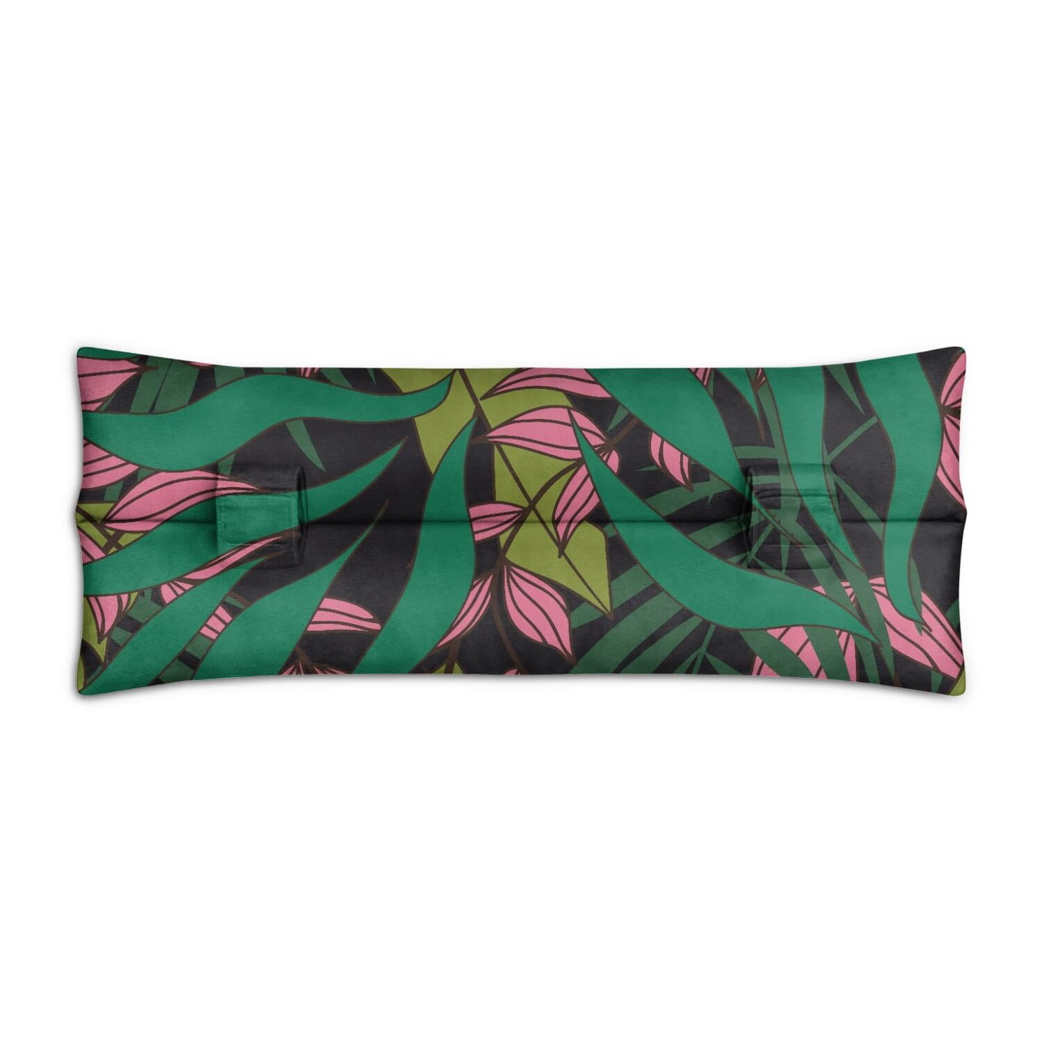 Summer Seat Belt Cushion for Surgery - Hawaiian Floral Mastectomy Pillow - Pressure Relief Heart Surgery Recovery Cushion with Palm Inspired Colors