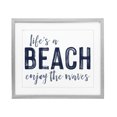 thumbnail image 1 of Stupell Industries Coastal Summer Sentiment Enjoy Waves Gray Framed Print Under Glass, 16 x 13, by Lettered and Lined, 1 of 8