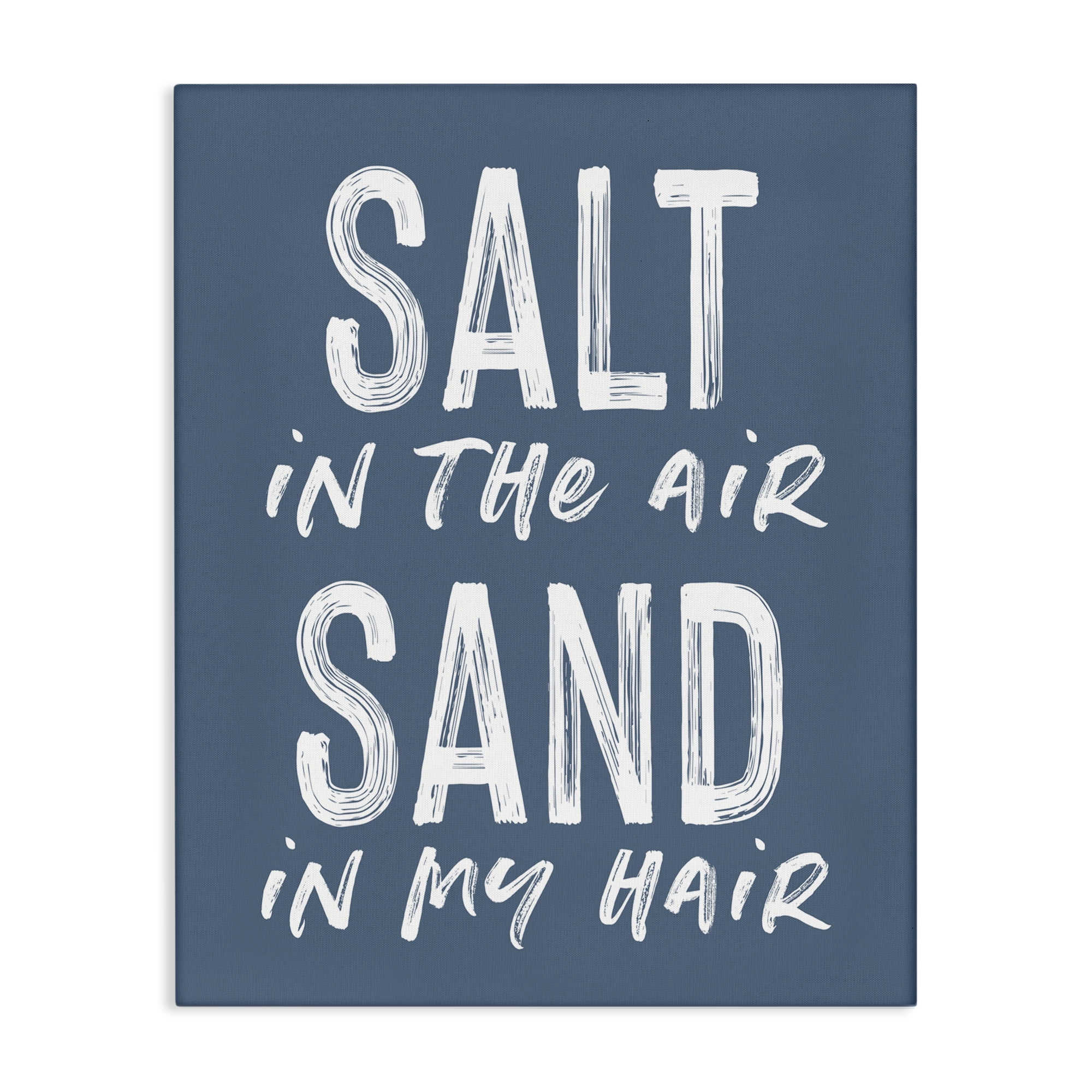 Summer Sentiment Salt Sand In Hair Canvas Wall Art, design by Lettered and Lined