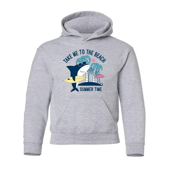 Summer Shark Hoodie Juniors -Image by Shutterstock, Medium