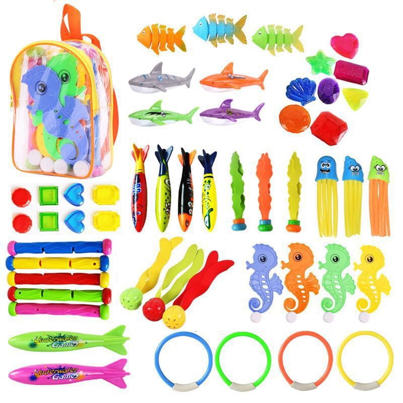 Summer Shark Rocket Throwing Toy Funny Swimming Pool Diving Game Toys ...