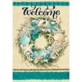 thumbnail image 1 of Summer Shell Coastal Wreath Garden Flag 12 x 18 Double Sided Retro Starfish Coral Nautical House Yard Flags Welcome Hello Summer Outdoor Indoor Banner for Party Home Decorations, 1 of 6