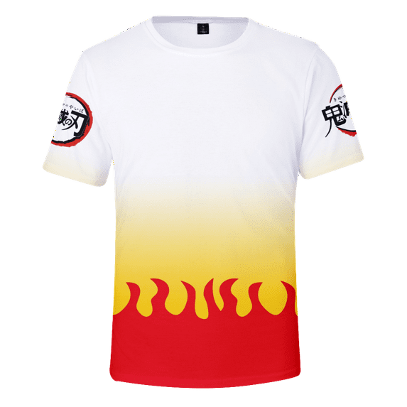 Summer Shirt Demon Slayer Fashion Casual Animation Shirt for Couple for Sports and Travel