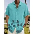 thumbnail image 1 of Summer Shirt For Men Hawaii Shirts Oversized Short-sleeved Tops Men's Camisas Masculinos Original Spring New Fashion Clothing Xl, 1 of 6
