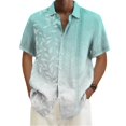 thumbnail image 1 of Summer Shirt For Men Hawaii Shirts Oversized Short-sleeved Tops Men's Camisas Masculinos Original Spring New Fashion Clothing Xl, 1 of 6