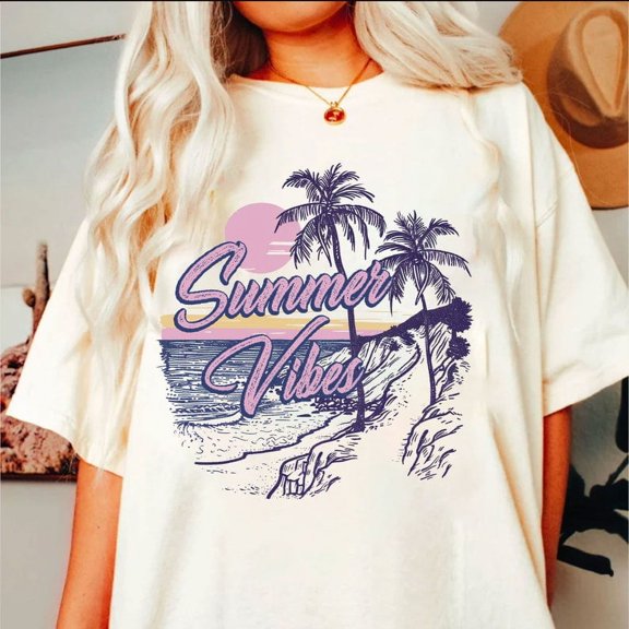 Summer Shirt, Retro Summer Shirt, Summer Vibes Shirt, Trendy Summer Shirt, Beach Shirt, Beach Vibes Shirt, Aesthetic Summer Shirt, Funny Sarcastic Shirt
