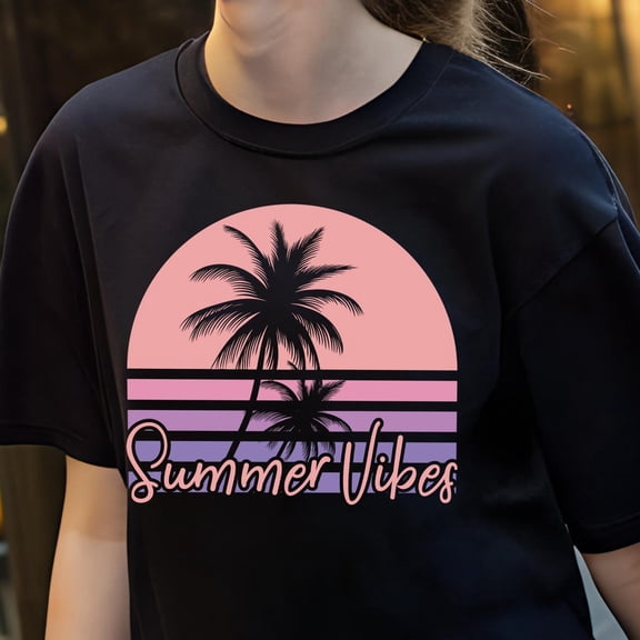 Summer Shirt, Sunset Shirt, Palm Tree Shirt, Ocean Shirt, Aesthetic Coastal Tee, Retro Vacation Shirt Women, Hello Summer Shirt, Beach Shirt TSHIRT All Size S-5XL