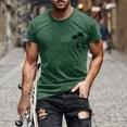 thumbnail image 1 of Summer Shirts Men Print Short Sleeve Round Neck T-shirt Casual Fashion Short Sleeve, 1 of 5