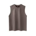 thumbnail image 1 of Summer Shirts for Men Solid Color Tops Elastic Adaptable Fit Mens Tops with Crew Neck Short Sleeves Lightweight Breathable Hiking Running Athletic Wear Gym Training Workout, 1 of 5