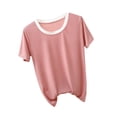 thumbnail image 1 of Summer Shirts for Women 2025 Womens Tops Casual Dressy Basic T Shirts Loose Fit Crewneck Cap Sleeve Tee Summer 2025 Trendy Lightweight Soft Plus Size Tops, 1 of 5