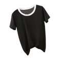 thumbnail image 1 of Summer Shirts for Women 2025 Womens Tops Casual Dressy Basic T Shirts Loose Fit Crewneck Cap Sleeve Tee Summer 2025 Trendy Lightweight Soft Plus Size Tops, 1 of 5