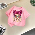 thumbnail image 1 of Summer Shirts for Girls Size 8-9 Years Girls Cute Graphic Print Round Neck Short Sleeve Tee Summer Casual T Shirt, 1 of 4