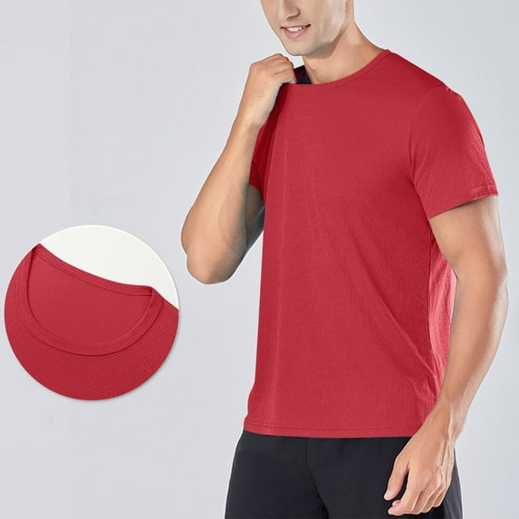Summer Shirts for Men Beach,Men's Short Sleeve UPF 50+ T-Shirt Workout Running Swim Tops Tee Rash Guard Performance Shirts