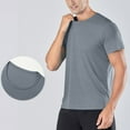 thumbnail image 1 of Summer Shirts for Men Beach,Men's Short Sleeve UPF 50+ T-Shirt Workout Running Swim Tops Tee Rash Guard Performance Shirts, 1 of 9