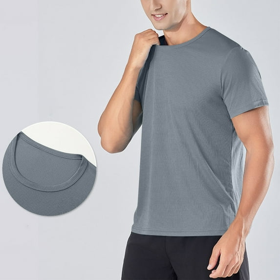 Summer Shirts for Men Beach,Men's Short Sleeve UPF 50+ T-Shirt Workout Running Swim Tops Tee Rash Guard Performance Shirts