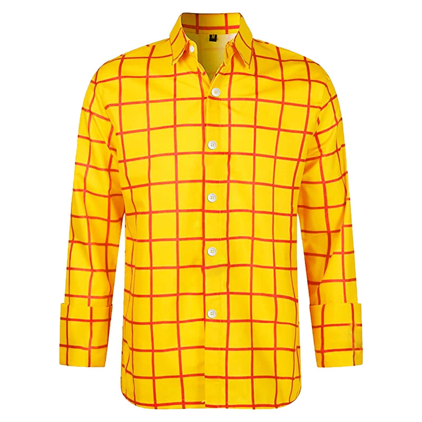 Summer Shirts for Men Men's Regular Business Cardigan Slim Fit Cotton Long Sleeve Plaid Shirt