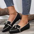 thumbnail image 1 of Summer Shoes for Women Tawop Black Flats Round Toe Fashion Ladies Breathable Shoes 42(Us:9), 1 of 1