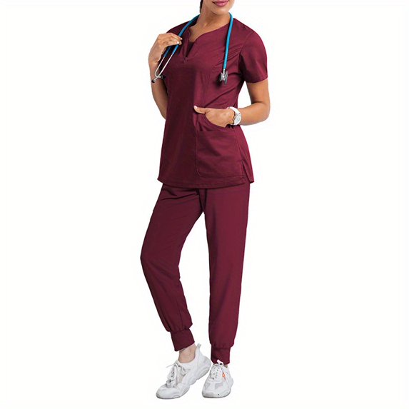 Summer Short Sleeve Nurse Medical Uniforms Casual Pharmacy Working Medical Accessories Hospital Beauty Salon Doctor Nursing Uniform Scrubs For Women Set Nurse Uniform