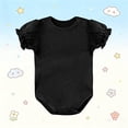 thumbnail image 1 of Summer Short Sleeve Romper for Toddlers - Cute Solid Color Shorts Jumpsuit with Round Neck, 1 of 6