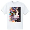 thumbnail image 1 of Summer Short Sleeve Tops Crew Neck Shirts For Women CatPlus Size Tee Shirts, 1 of 5