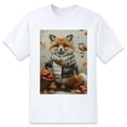 thumbnail image 1 of Summer Short Sleeve Tops Crew Neck Shirts For Women CatPlus Size Tee Shirts, 1 of 5