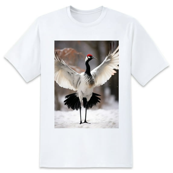 Summer Short Sleeve Tops Crew Neck Shirts For Women CranePlus Size Tee Shirts