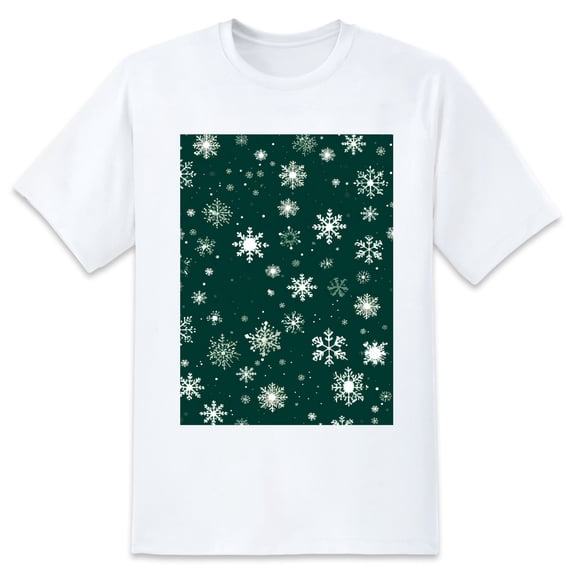 Summer Short Sleeve Tops Crew Neck Shirts For Women SnowflakePlus Size Tee Shirts