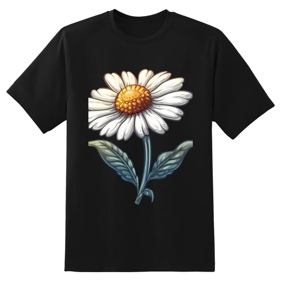 Summer Short Sleeve Tops Crew Neck Shirts for Men Flowers (2)Plus Size Tee Shirts XS-5XL