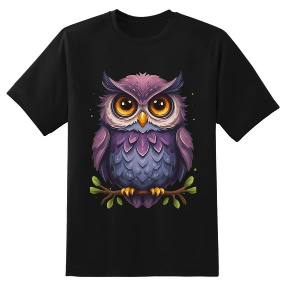 Summer Short Sleeve Tops Crew Neck Shirts for Men Owl (3)Plus Size Tee Shirts XS-5XL