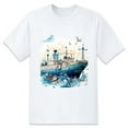 thumbnail image 1 of Summer Short Sleeve Tops Crew Neck Shirts for Men Ship (5)Plus Size Tee Shirts XS-5XL, 1 of 1