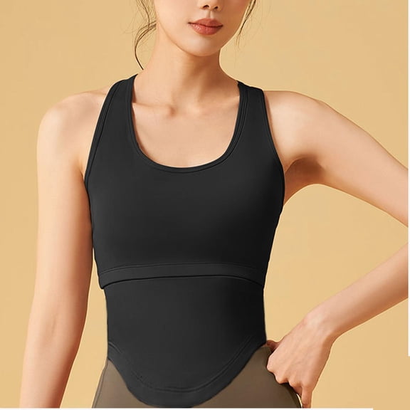 Summer Short Sleeve Tops For Women Leisure Solidwithout TraceColor Round Neck Loose Fitting Tops Outfits Clothes 2026 - Black∣2XL