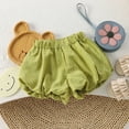 thumbnail image 1 of Kids Shorts Loose Fit Green Shorts High Waisted Boys Uniform Pants 18-24 Months, 1 of 3