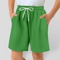 thumbnail image 1 of Summer Shorts Quick Dry Workout Green Shorts Elastic Waist Essentials Shorts 4-5 Years, 1 of 4