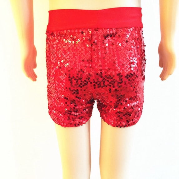 Summer Shorts Quick Dry Workout Red Shorts Elastic Waist Summer Clothes for Girls 7-11years
