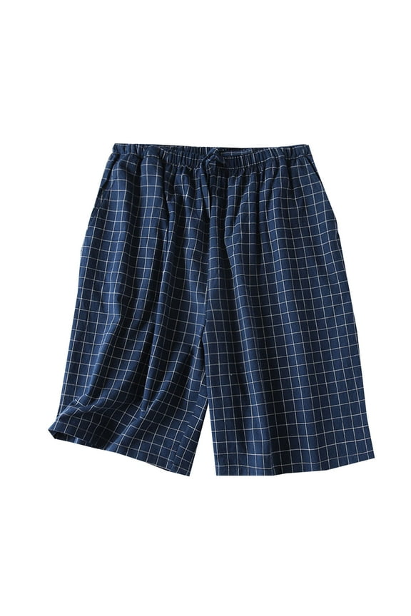 Summer Shorts for Women Cotton Pajama Lounge Sleep Pj Gingham Plaid Shorts Casual Hot Pants Comfy Checked Printed Hotpants Elastic Waist Straight Leg Short Pants Pyjamas Bottoms Nightwear