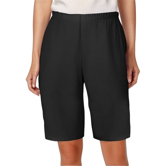 Summer Shorts for Women, Shorts for Women Plus Size,Women's Casual Elastic Waist Shorts for Everyday and - Versatile Lightweight Design Ideal for Spring and Summer Seasons