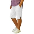 thumbnail image 1 of Summer Shorts for Girls Child Cotton Linen Shorts,Toddlers Boys Girls Lightweight Drawstring Short Pants, Kids Bermuda Linen Shorts with Pockets, 1 of 3