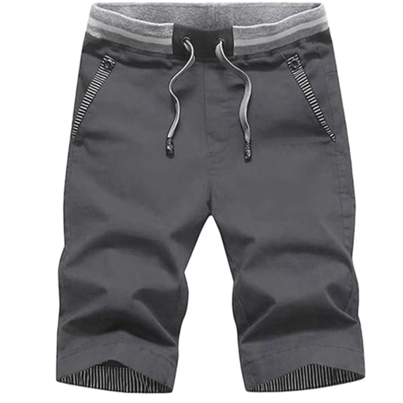 Summer Shorts for Men,Men's Casual Shorts Drawstring Elastic Waist Shorts Golf Shorts with Pockets Beach Shorts