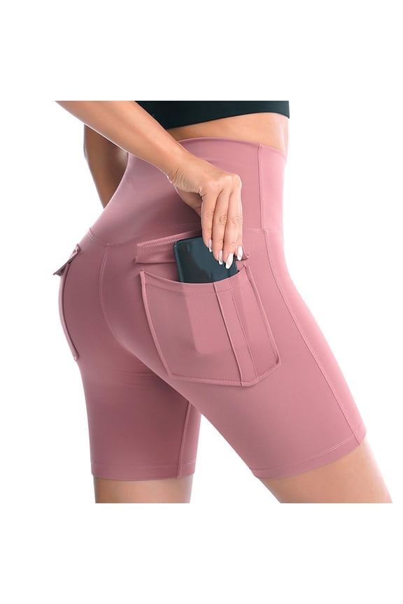 Summer Shorts for Women,Capri Leggings for Women igh Waisted Workout Spandex Tummy Control Yoga Shorts Knee Length Butt Lift Tights