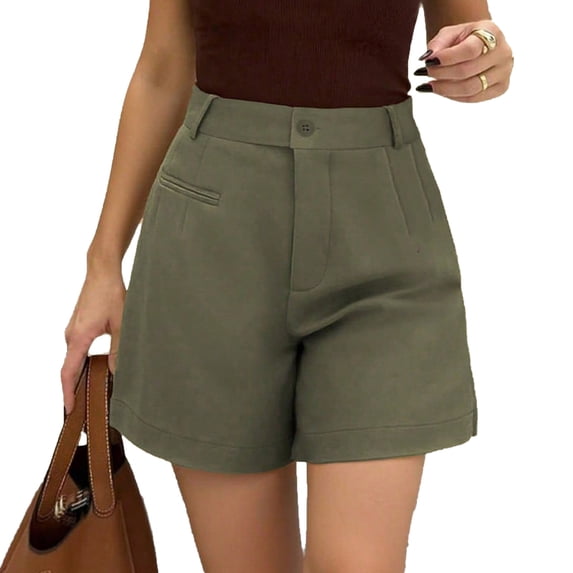 Summer Shorts for Women Casual Elastic High Waisted Comfy Lightweight Beach Shorts for Travel & Vacation