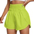 thumbnail image 1 of Summer Shorts for Women Ladies Running Quick Dry Workout Elastic Waist Yoga Sports Short Pants Mint Green M, 1 of 7