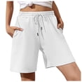 thumbnail image 1 of Summer Shorts for Women Ladies Summer Sports Running Lightweight Jogging Bottoms Training Leisure Short Pants White S, 1 of 5