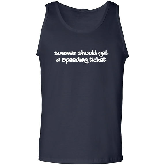 Summer Should Get A Speeding Ticket Adult Tank Top