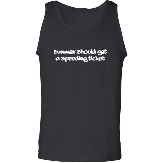 Summer Should Get A Speeding Ticket Adult Tank Top