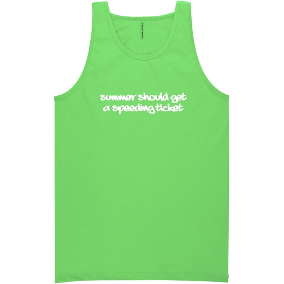 Summer Should Get A Speeding Ticket Neon Tank Top