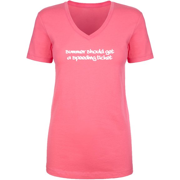 Summer Should Get A Speeding Ticket Womens V-Neck T-Shirt
