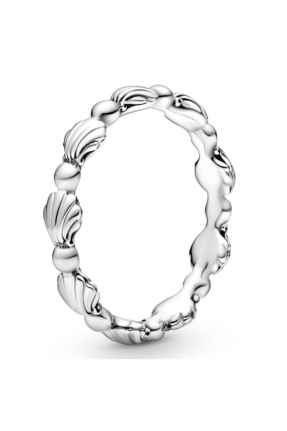 Summer Silver Pearl Shell Ring Inlay Gold Plated Artificial Gemstone Semi Precious Stone Silver 50 52 54 56 58