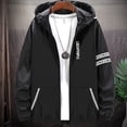 thumbnail image 1 of Summer Skin Coats Men Ultra Light UV Sun Protection Big Size Hooded Windbreaker Jacket Men  Striped Casual Outwear 8XL 9XL, 1 of 7
