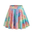 thumbnail image 1 of Summer Skirt Saving! Jerdar Women's Casual Print High Waist Tie-dye Short Swing Skirt Multicolor S, 1 of 4